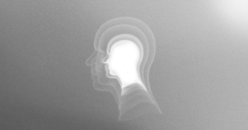 silhouette vibrating with energy