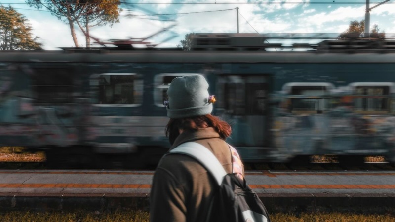 Train leaving train station symbolizing change