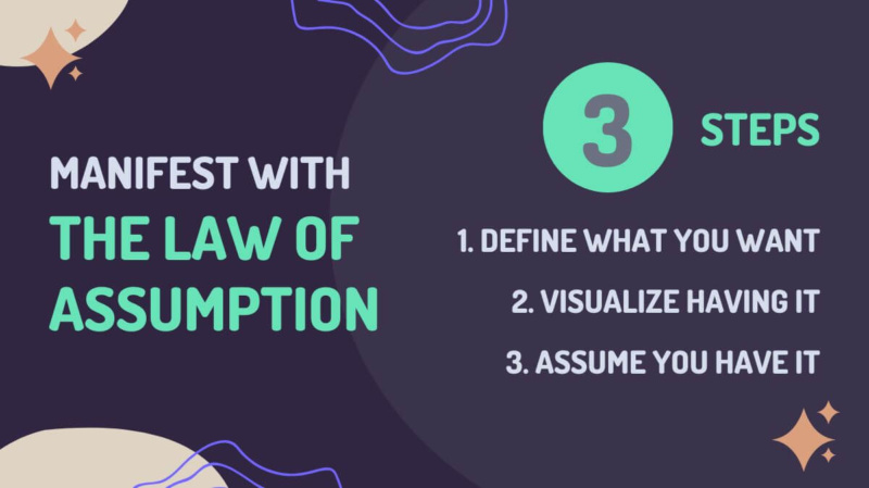 3 steps to manifest with the law of assumption