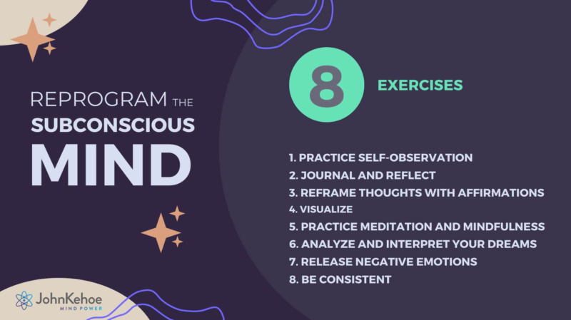 8 subconscious mind exercises